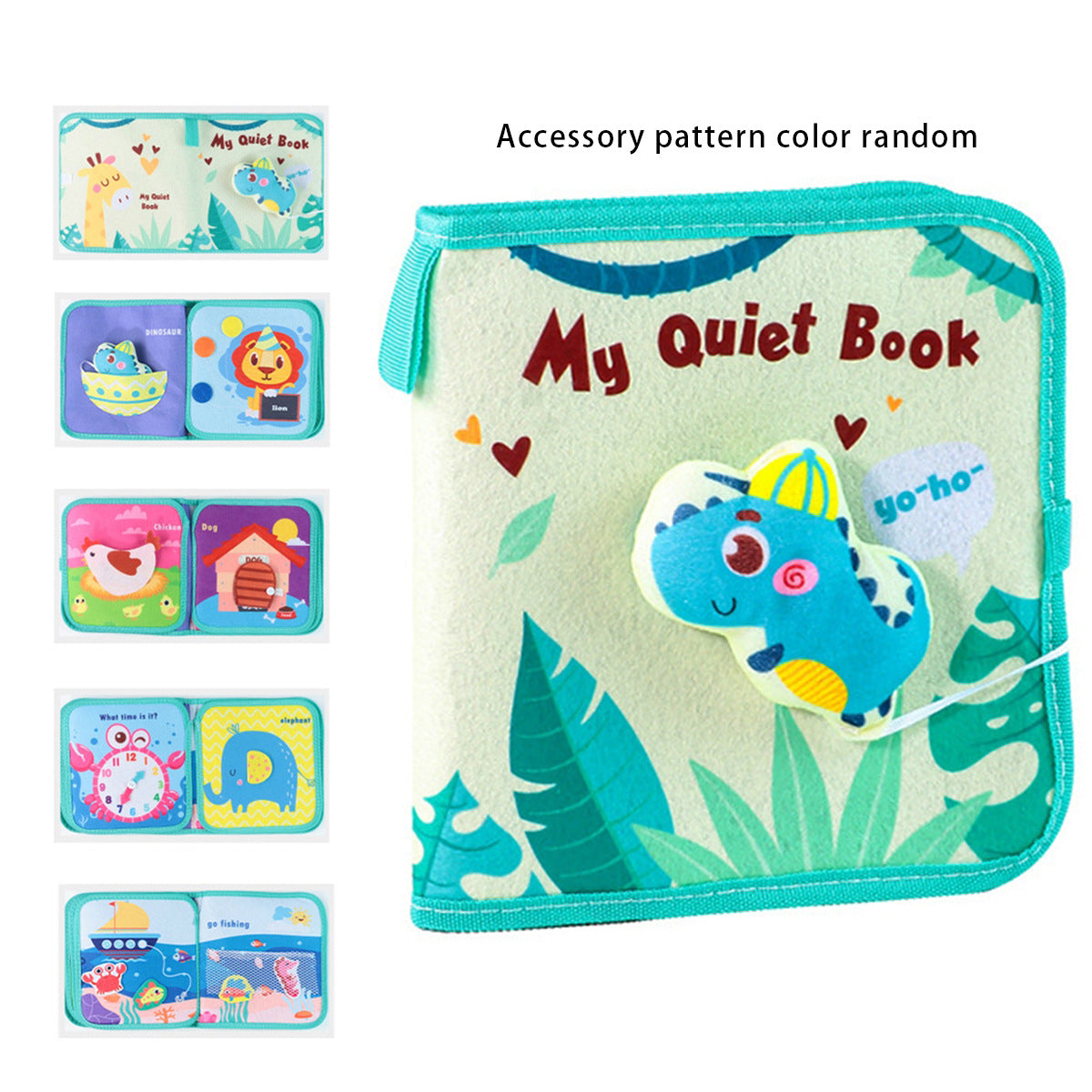 Cross-Border Popular Infant Cloth Book for Early Education 0-1 Years Old Baby Rattling Paper Tear Book Can Be Chewed to Enlighten 3-6 Months Puzzle