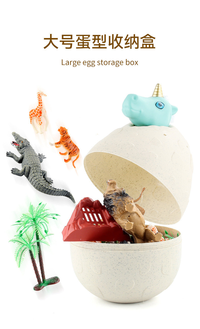 submarine marine life model jurassic dinosaur world simulation animal model blind box egg ornaments suit