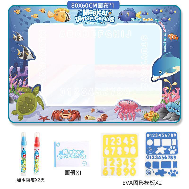 Cross-border Magic Water Painting Cloth Toy Clear Water Painting Sketchpad Magic Color Graffiti Blanket Water Painting Children's Toy