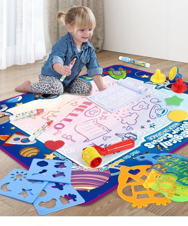 Cross-border Magic Water Painting Cloth Toy Clear Water Painting Sketchpad Magic Color Graffiti Blanket Water Painting Children's Toy