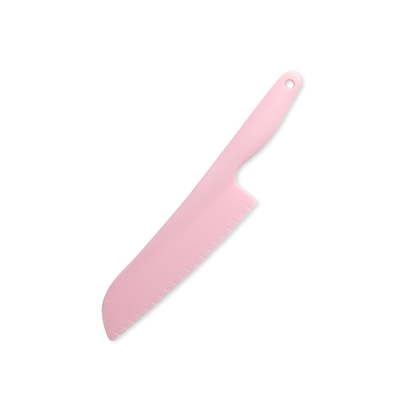 Children's Safety Knife Chopping Board suit Kindergarten Early Education Tableware Plastic Teaching Melons and Fruits Cake Knife Cutting Vegetables Does Not Hurt Hands