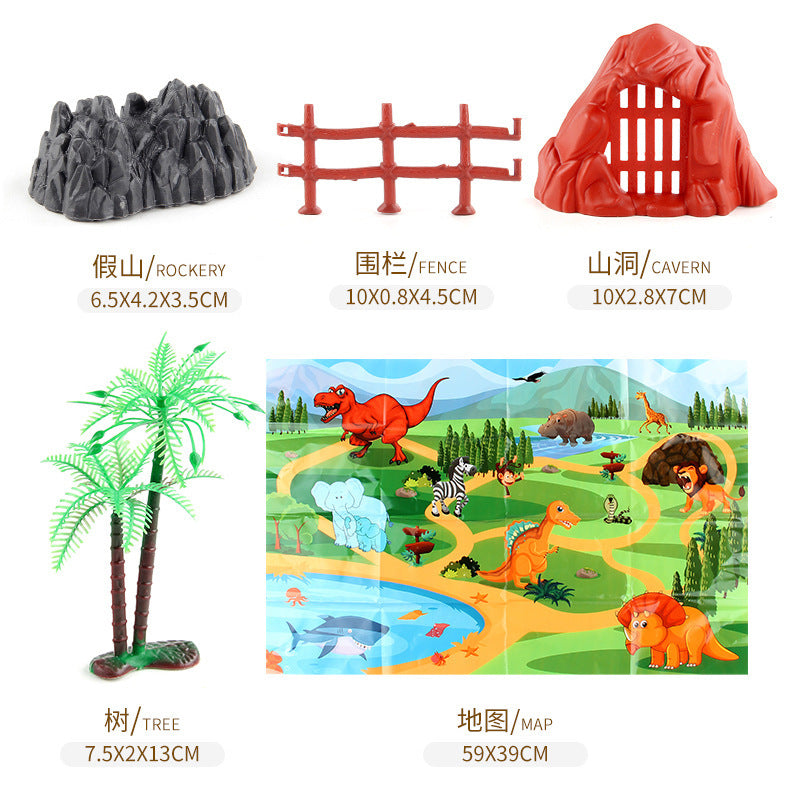 submarine marine life model jurassic dinosaur world simulation animal model blind box egg ornaments suit