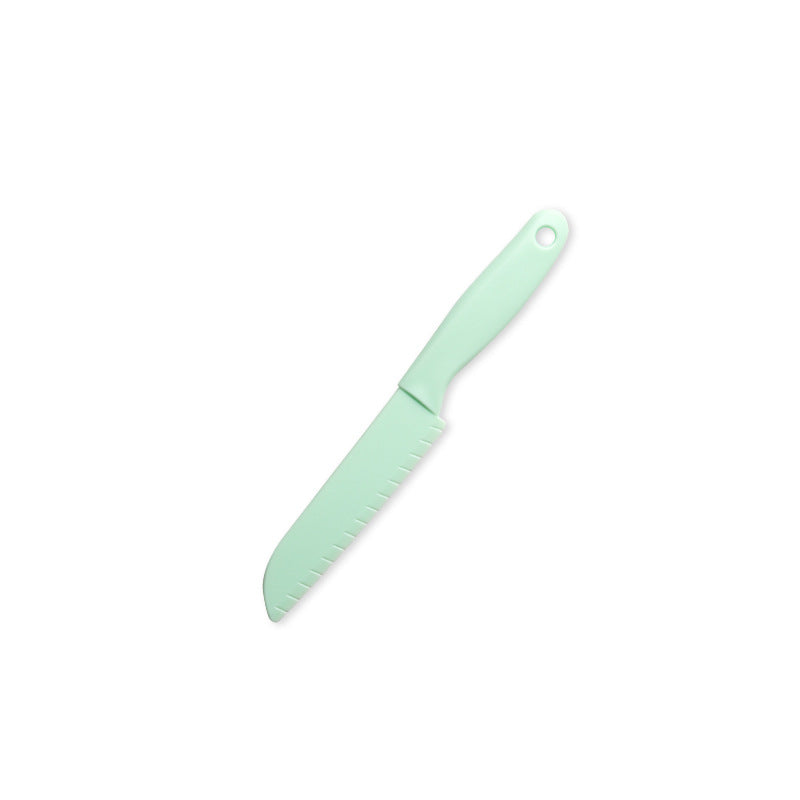 Children's Safety Knife Chopping Board suit Kindergarten Early Education Tableware Plastic Teaching Melons and Fruits Cake Knife Cutting Vegetables Does Not Hurt Hands