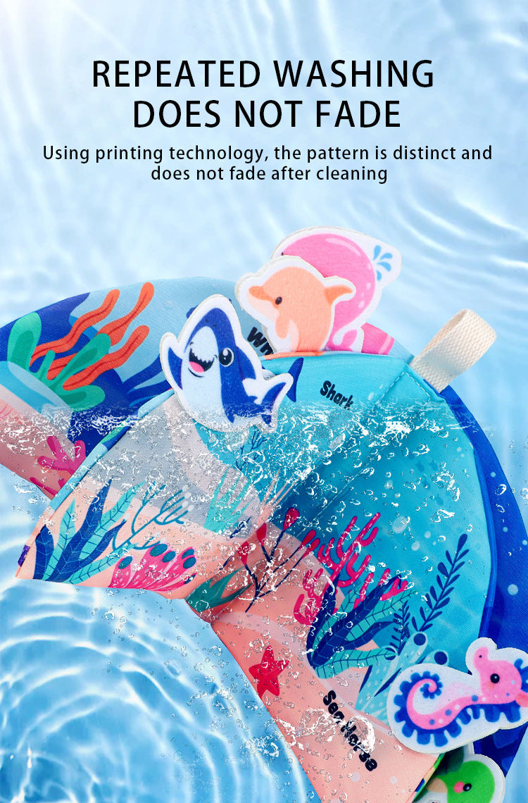 Cross-Border Popular Infant Cloth Book for Early Education 0-1 Years Old Baby Rattling Paper Tear Book Can Be Chewed to Enlighten 3-6 Months Puzzle