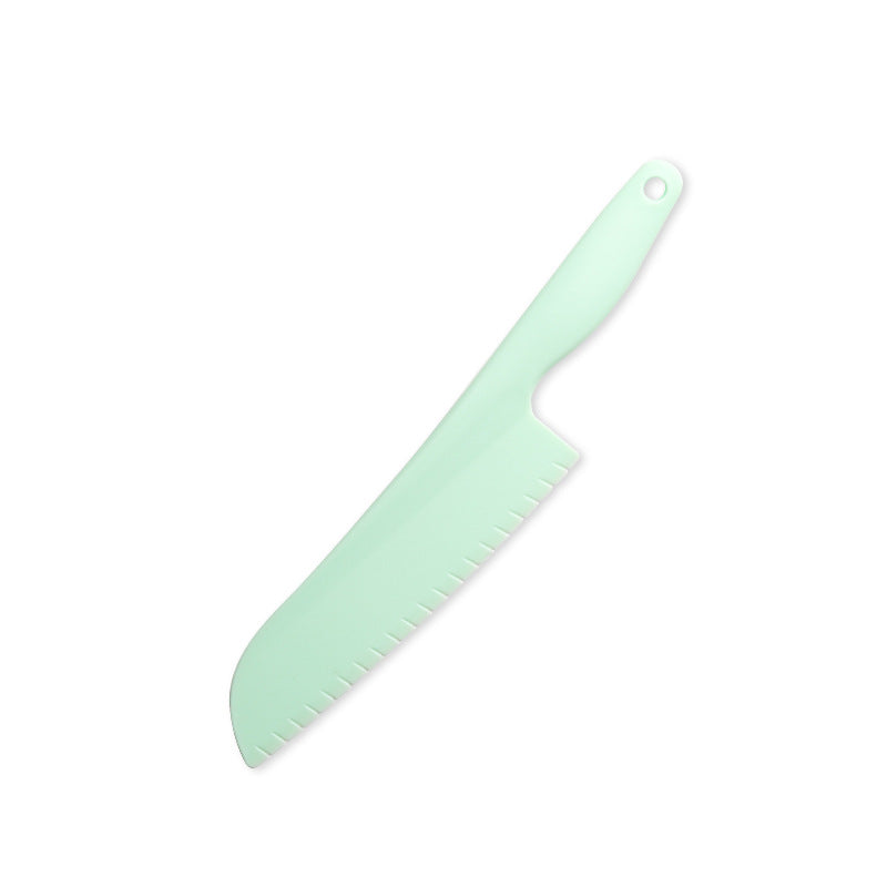 Children's Safety Knife Chopping Board suit Kindergarten Early Education Tableware Plastic Teaching Melons and Fruits Cake Knife Cutting Vegetables Does Not Hurt Hands