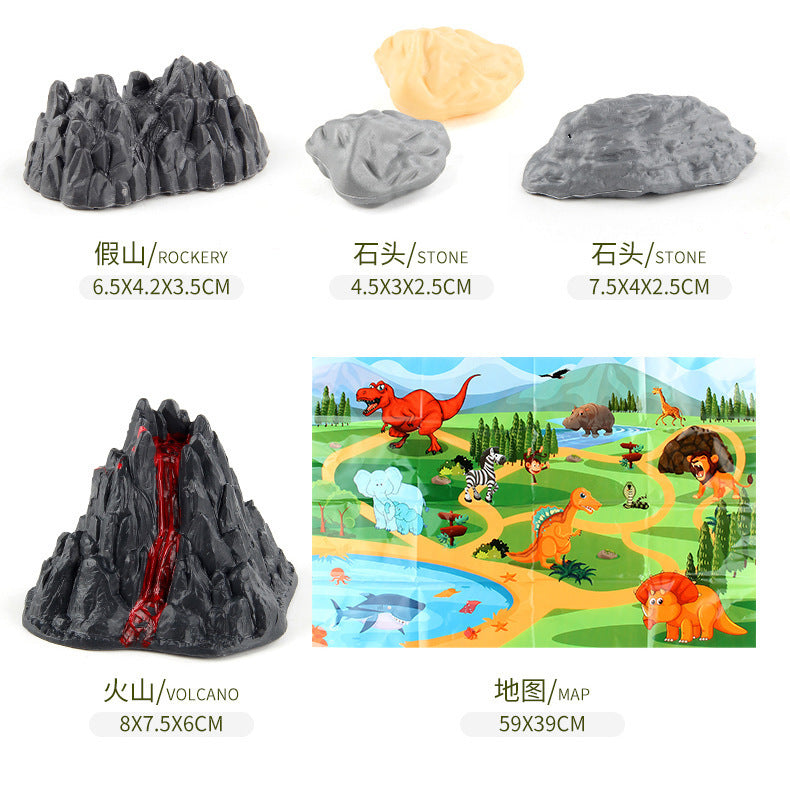 submarine marine life model jurassic dinosaur world simulation animal model blind box egg ornaments suit