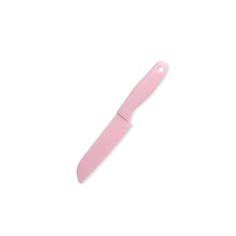 Children's Safety Knife Chopping Board suit Kindergarten Early Education Tableware Plastic Teaching Melons and Fruits Cake Knife Cutting Vegetables Does Not Hurt Hands