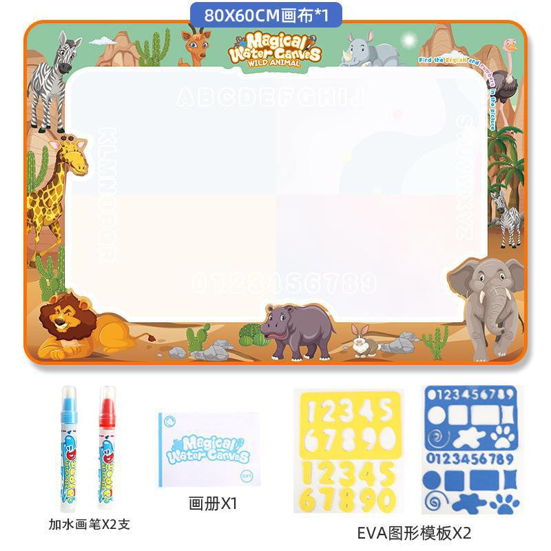 Cross-border Magic Water Painting Cloth Toy Clear Water Painting Sketchpad Magic Color Graffiti Blanket Water Painting Children's Toy