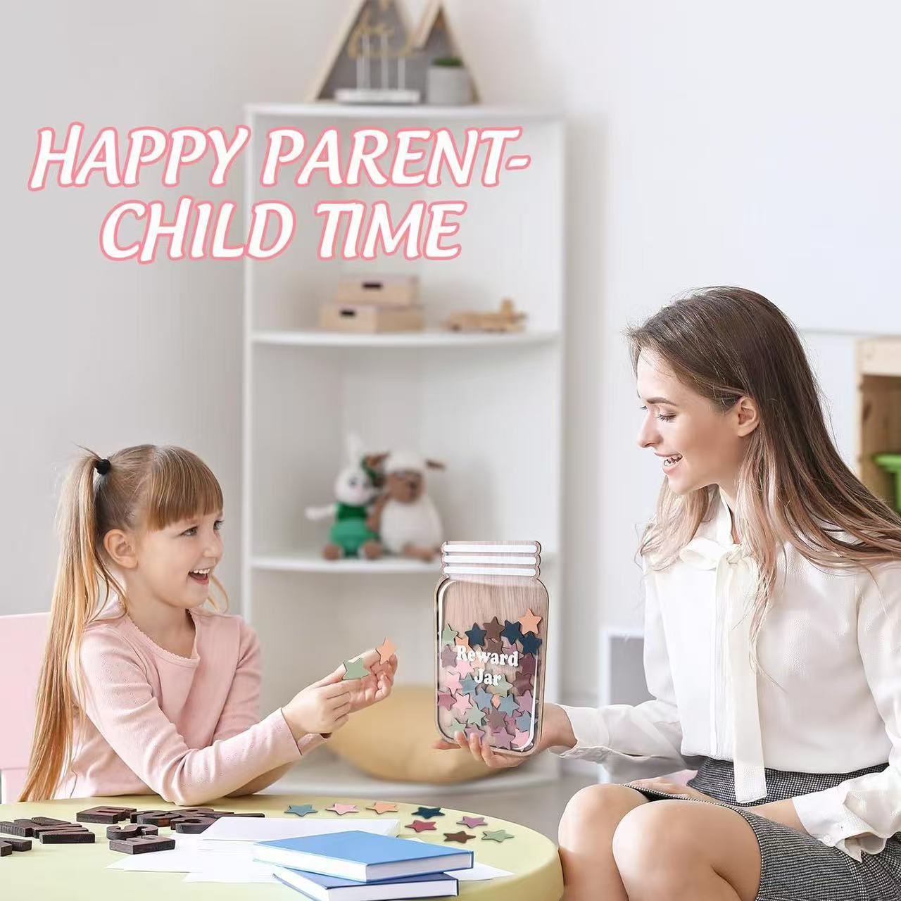 Cross-Border Wooden Crafts Children's Reward Jar Wooden Crafts Ornaments Points Learning Jar Wishing Jar Wholesale