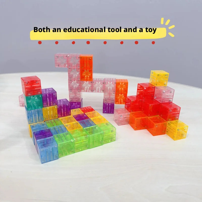 2026 NEW Magnetic Cube Tile Children's Toys, Magnetic Modeling Building Toys For Toddlers, Preschool Learning, Sensory Stem Toys