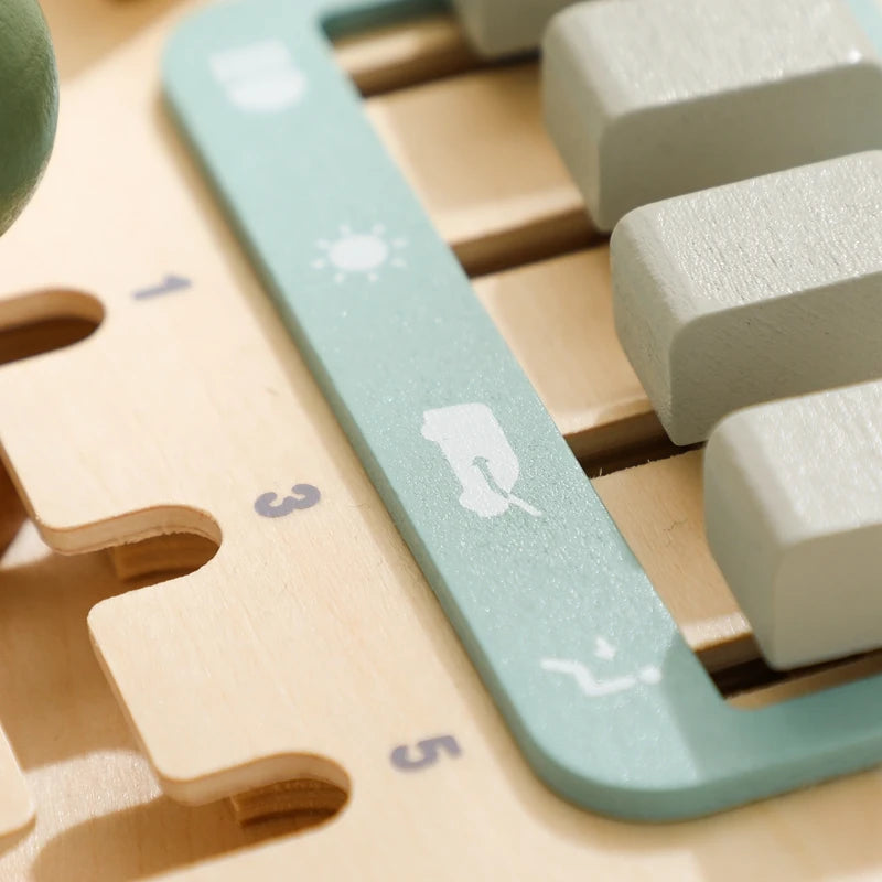 Montessori Toys Baby Wooden Bouncing Color Recognition Toy Training Children Colour Perception Coordination Toy Baby Block Gifts