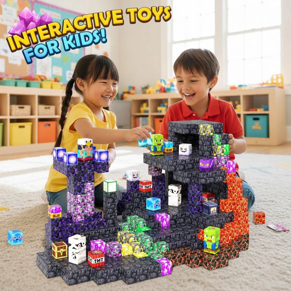 Magnetic Building Block Creative Bricks My Famous Scene World Architectural Set Kids DIY Model Toy Christmas Gifts for Children