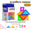 Magnetic Puzzle Tangram Geometric 3D Building Blocks For Children'S Puzzle And Early Education Thinking Training Toys
