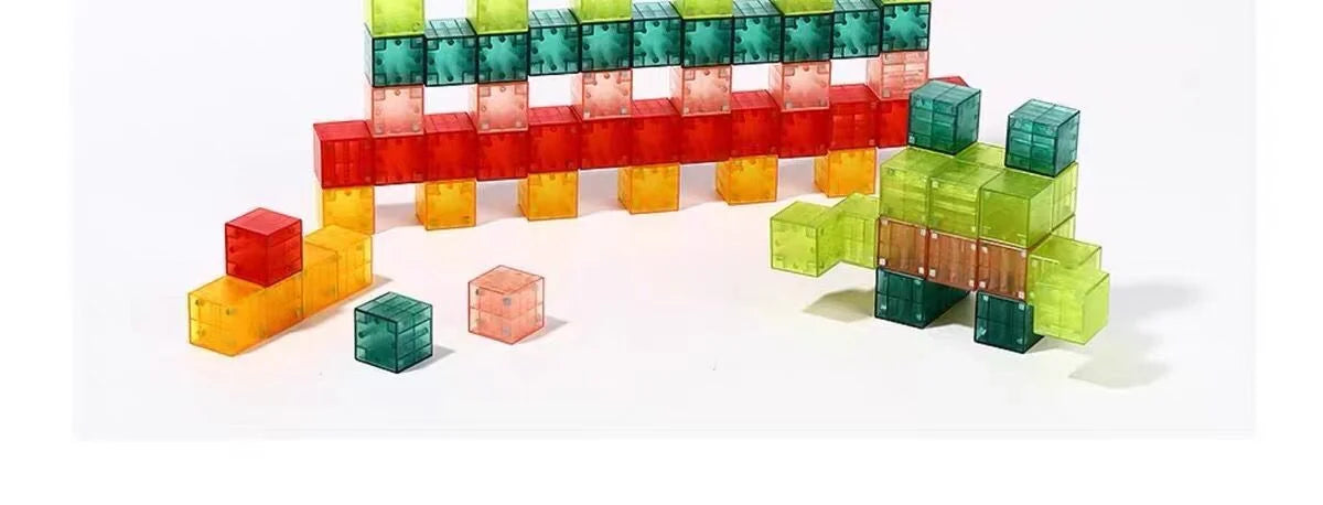 2026 NEW Magnetic Cube Tile Children's Toys, Magnetic Modeling Building Toys For Toddlers, Preschool Learning, Sensory Stem Toys
