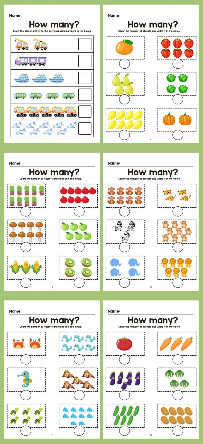 64 Pages Filled in With Numbers Logical Thinking Training Fun Math Exercise Book