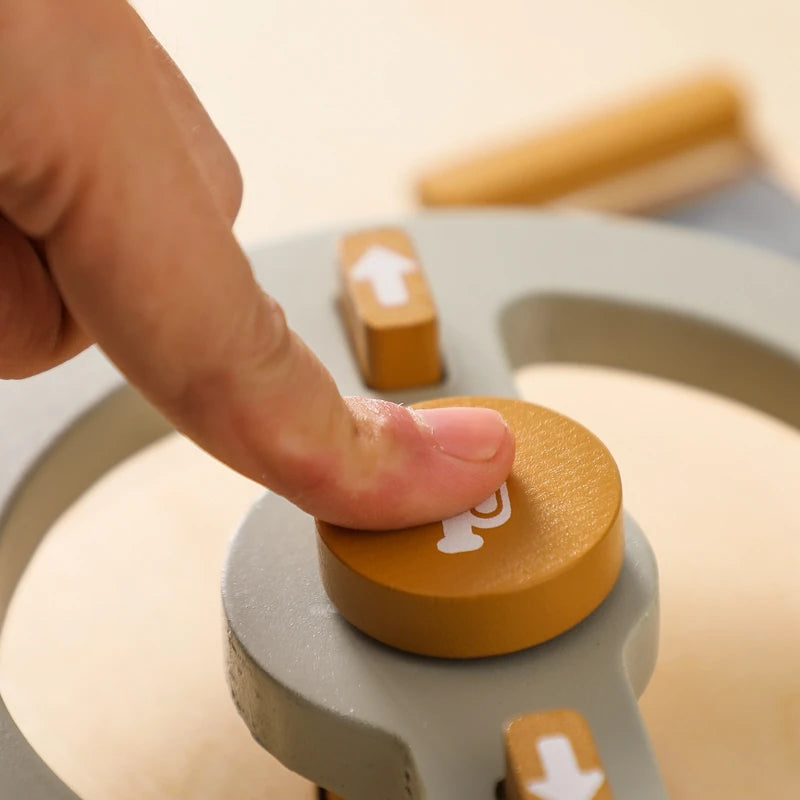 Montessori Toys Baby Wooden Bouncing Color Recognition Toy Training Children Colour Perception Coordination Toy Baby Block Gifts