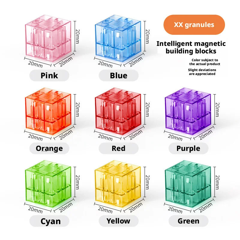2026 NEW Magnetic Cube Tile Children's Toys, Magnetic Modeling Building Toys For Toddlers, Preschool Learning, Sensory Stem Toys