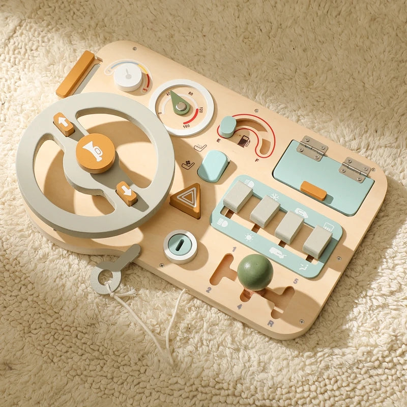 Montessori Toys Baby Wooden Bouncing Color Recognition Toy Training Children Colour Perception Coordination Toy Baby Block Gifts