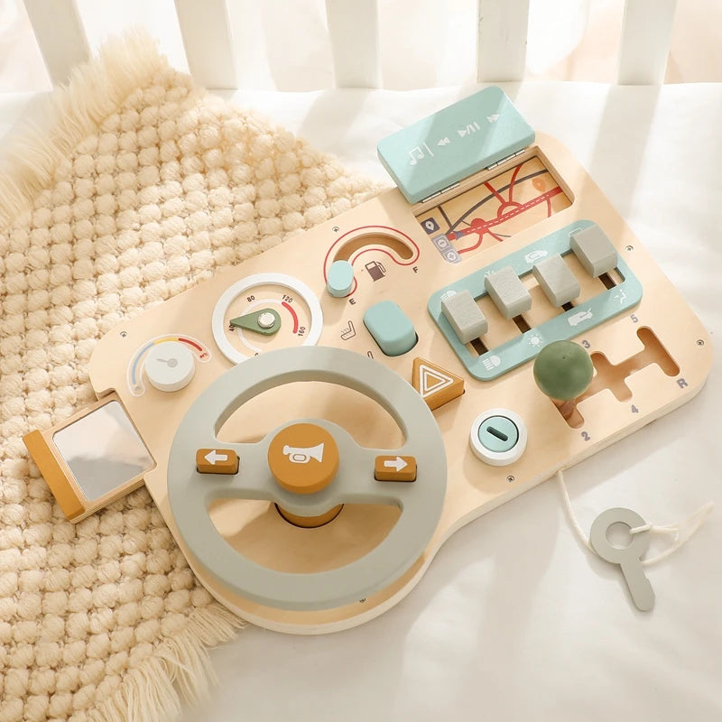 Montessori Toys Baby Wooden Bouncing Color Recognition Toy Training Children Colour Perception Coordination Toy Baby Block Gifts