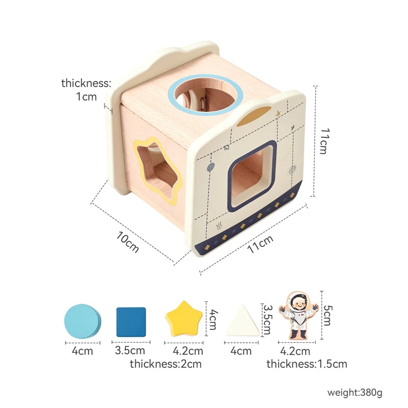 Montessori Toys Baby Wooden Bouncing Color Recognition Toy Training Children Colour Perception Coordination Toy Baby Block Gifts
